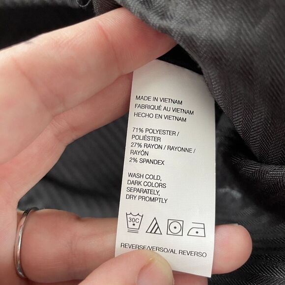 Van Heusen Pants Mens 34x34‎ Gray Max Flex Waistband Premium Noniron Shirt Grip - Picture 9 of 10